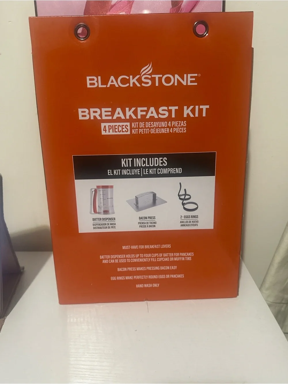 Blackstone Orange and Black Breakfast Kit - 4 Piece Set